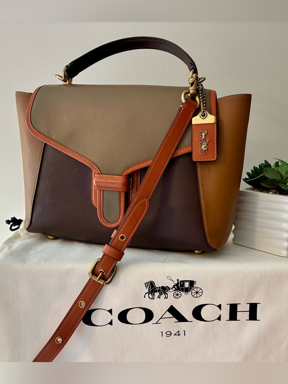 COACH “Courier” Carryall Equestrian Styled Bag- 1941 Premium Collection